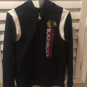Reebok women’s zip up (Chicago Blackhawks)